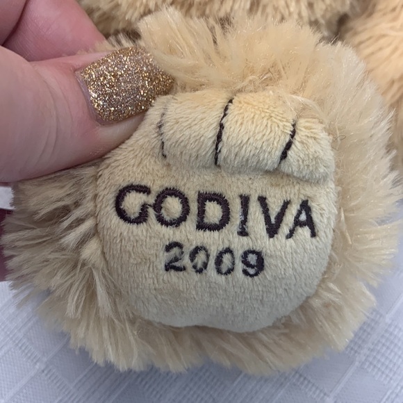 GODIVA 2009 GUND TEDDY BEAR WITH WINGS in gold - Picture 6 of 9